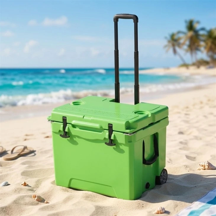 45QT Plastic Cooler Box With Wheels